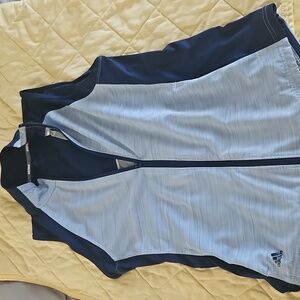 Adidas color block zip up vest